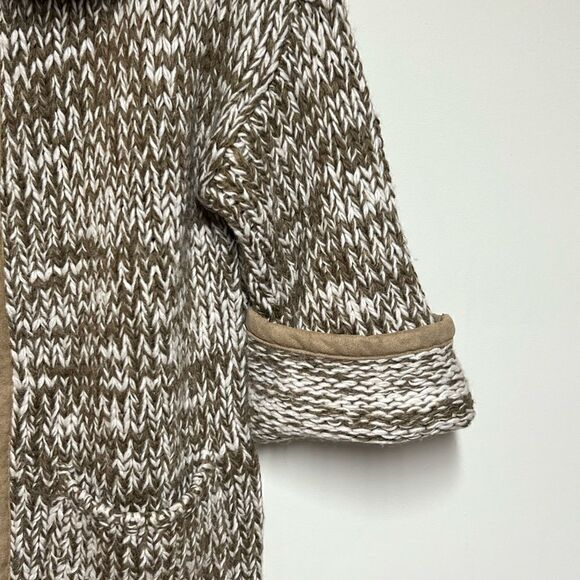 Marla Wynne Heavy Cable knit Alpaca Blend Sweater Coat Sz S - Picture 7 of 8